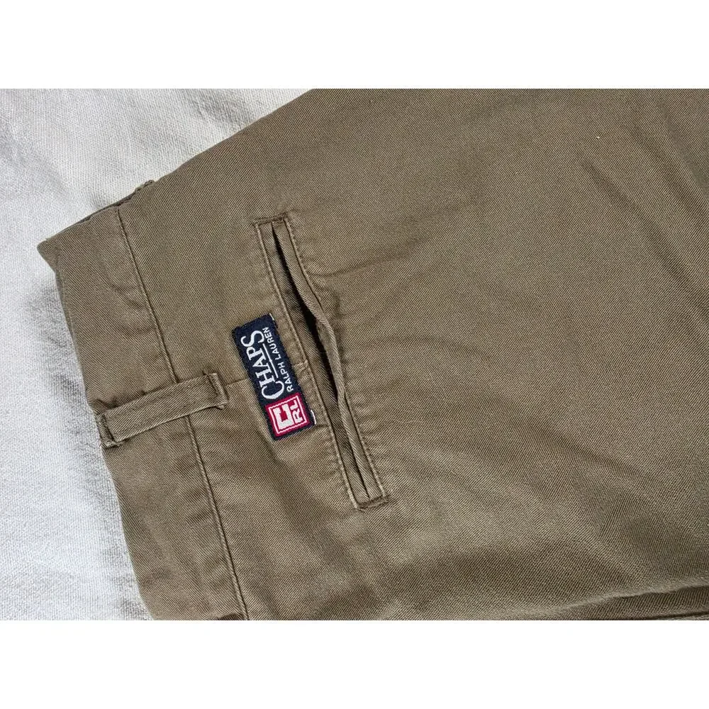 Chaps Ralph Lauren Cotton Chinos Khaki Mens 32